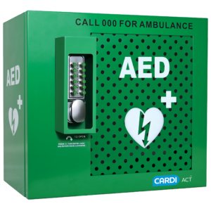 CARDIACT Alarmed Outdoor AED Cabinet with Lock 38 x 42 x 22cm