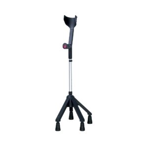 Rebotec Quadro Quad Forearm Crutch (Black) - Stability