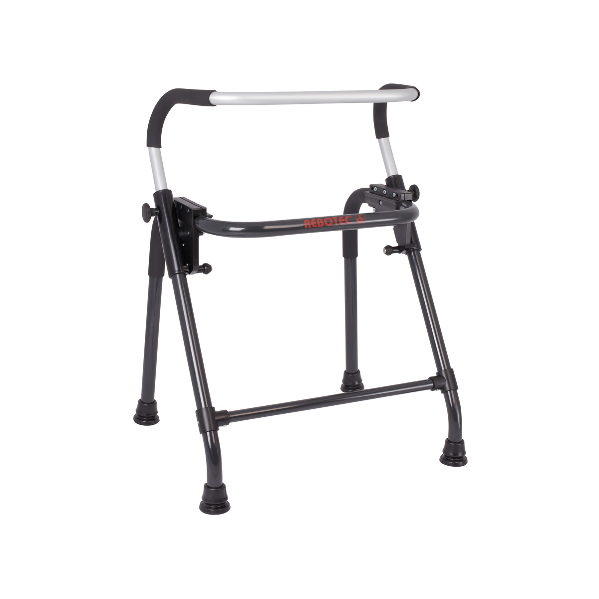 Rebotec Walk-On: German-Made Folding Aluminium Zimmer Frame - Adjustable Height