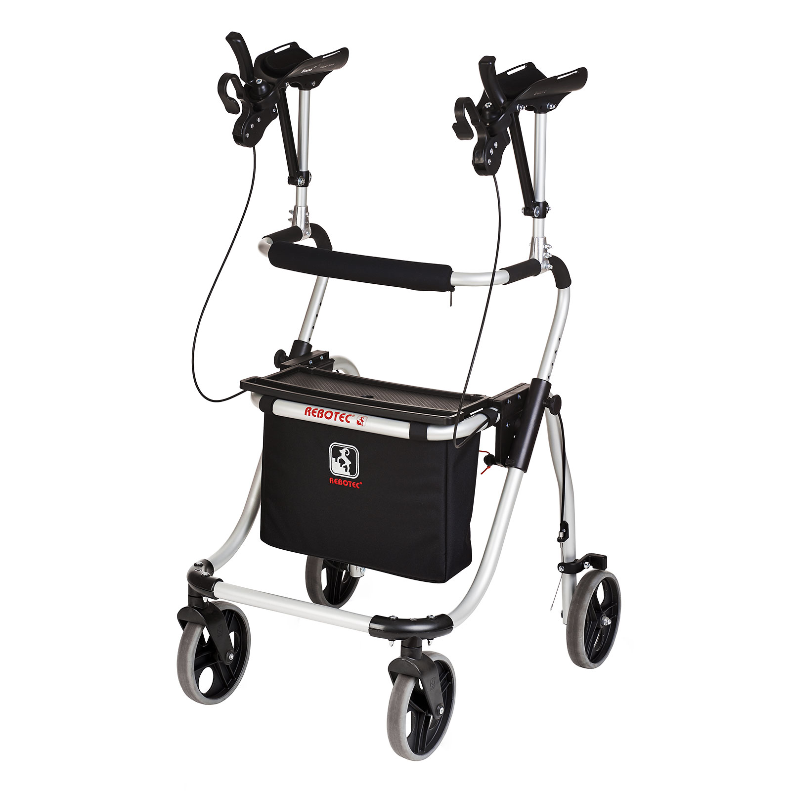 Rebotec Polo YANO Small Forearm Platform Rollator Walker: Adjustable Support for Limited Hand/Wrist Strength