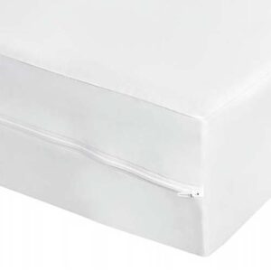 Waterproof Vinyl Mattress Protector Cover - Zippered Single (21cm) for Allergy & Infection Control