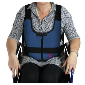 Medium Padded Wheelchair Support Vest & Belt: Secure Torso Support for Improved Control & Easy Transfers