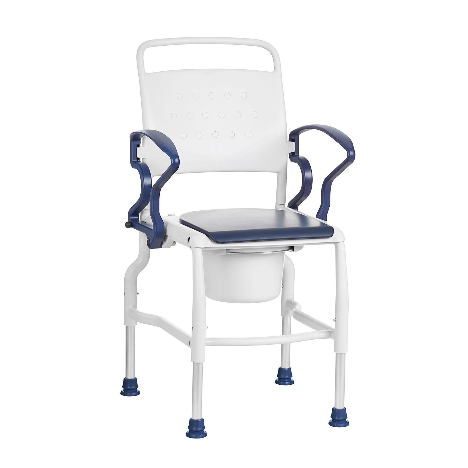 Rebotec Koln Bedside Commode Chair - Blue: German-Made