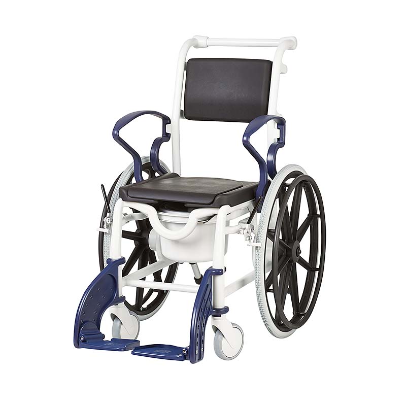 Rebotec Venedig Self Propelled Shower Commode: Narrow 42cm Seat for Small Adults & Teens