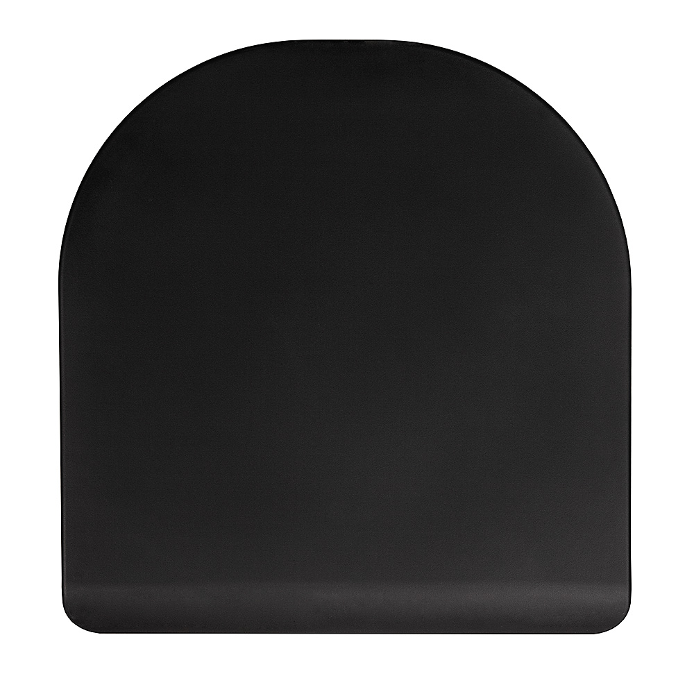 Rebotec Black Dignity Commode Seat Cover: PU Comfort for Bonn