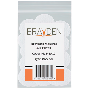BRAYDEN Manikin Air Filter - Adult Pack/24